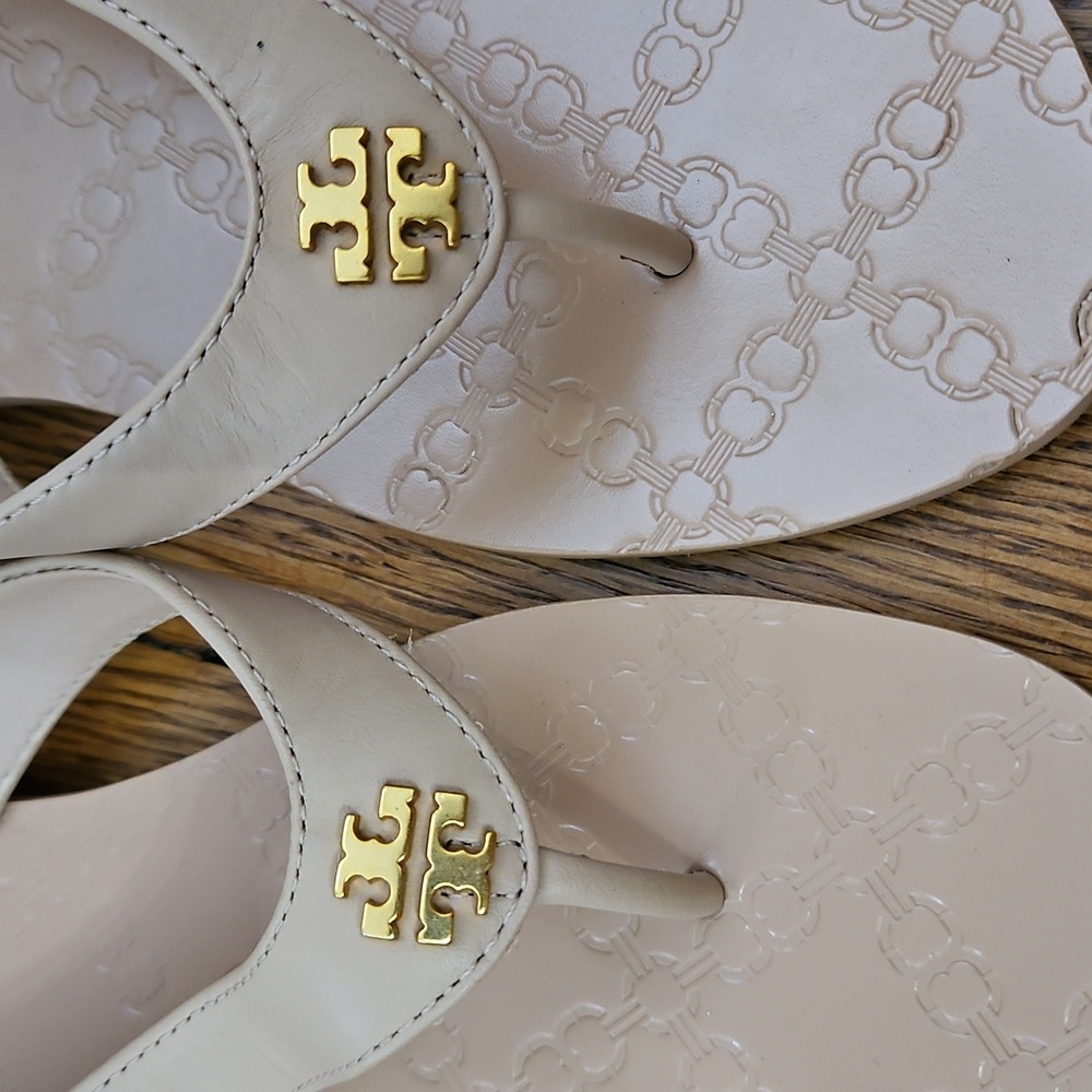 Tory Burch Leather Nude 8 - Picture 2 of 6